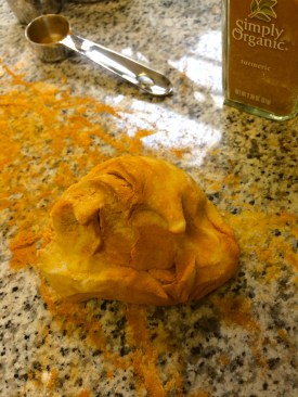 Cocoa and Turmeric Salt Dough Shapes